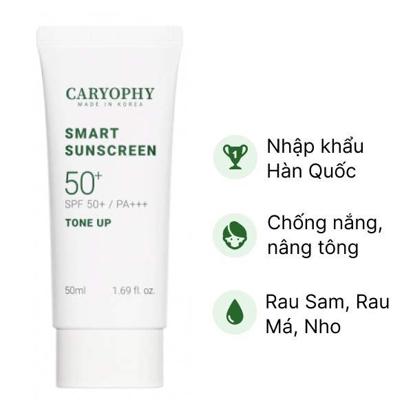 Kem chống nắng Caryophy Smart Tone up Sunscreen