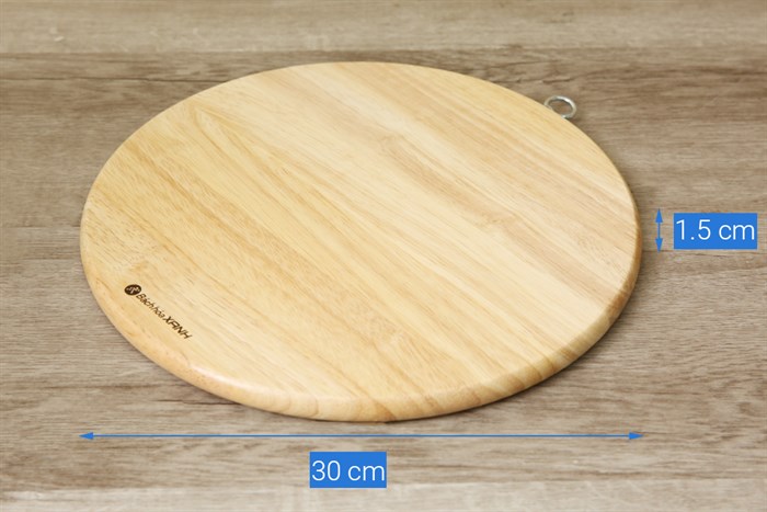 Thớt gỗ 30 cm BHX ĐT-TT30 Màu Vàng