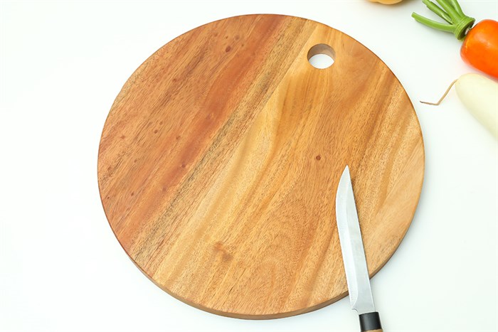 Thớt đa năng gỗ tròn 30 cm BHX TD-TT30 Màu Nâu