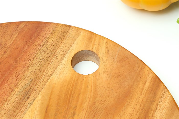 Thớt đa năng gỗ tròn 30 cm BHX TD-TT30 Màu Nâu