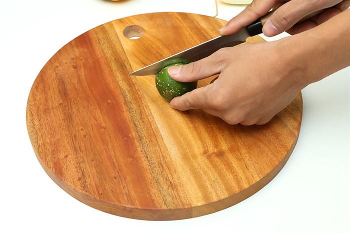 Thớt đa năng gỗ tròn 30 cm BHX TD-TT30 Màu Nâu