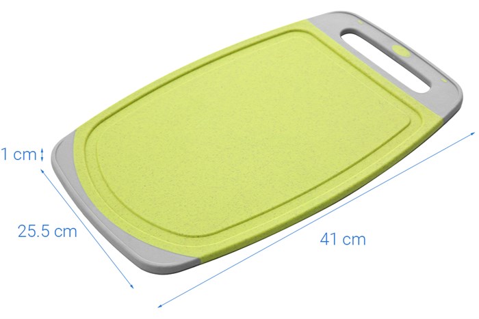 Thớt đa năng lúa mạch oval 41 x 25.5 cm Delites LD-CB001A Màu Xanh lá