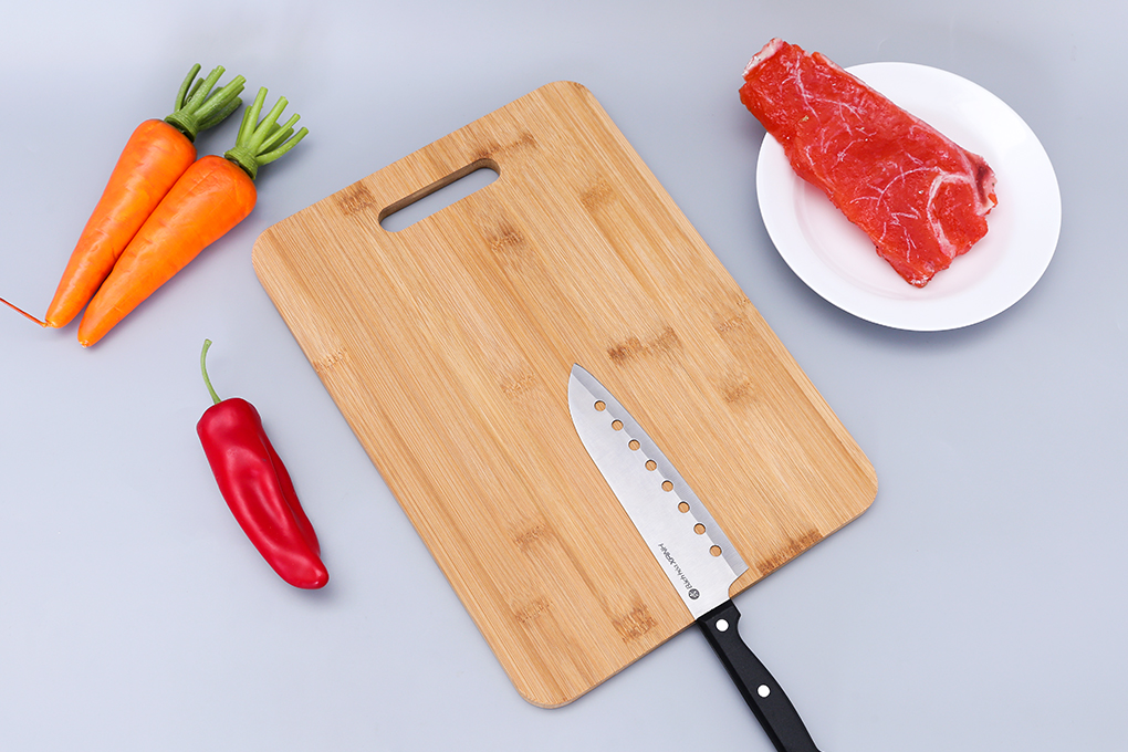 Thớt thái tre chữ nhật 36 x 26 cm Hommy DD180619 Màu Nâu nhạt