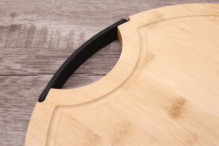 Thớt thái tre tròn 30 cm Delites SC2008-NHAT Màu Nâu nhạt