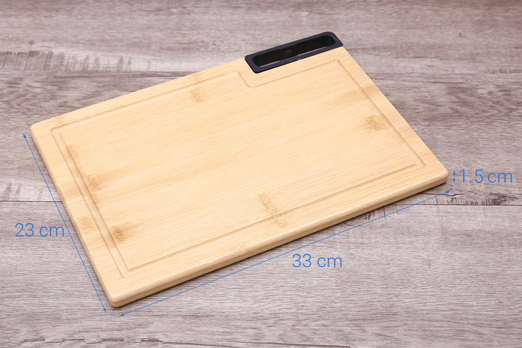 Thớt thái tre chữ nhật 33 x 23 cm Delites ZB4015-NHAT Màu Nâu nhạt