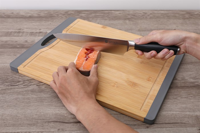 Thớt tre thái chữ nhật 40 x 30 cm La Fonte 180558 Màu Nâu nhạt