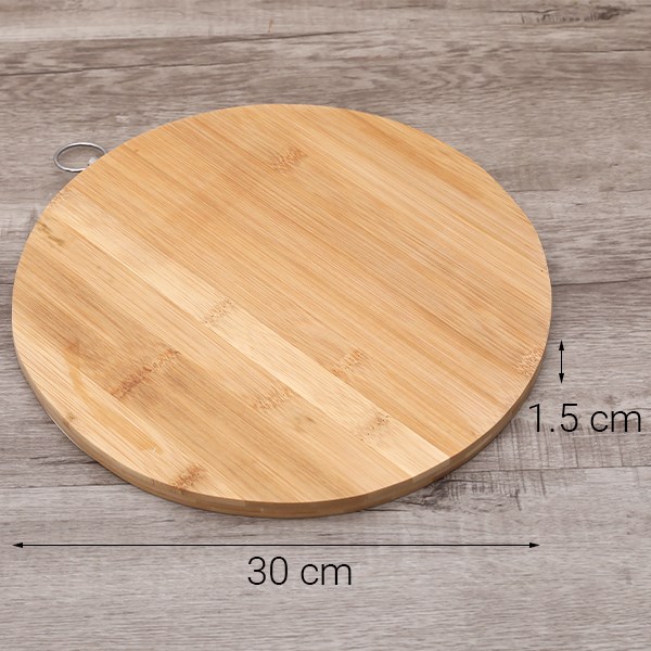 Thớt tre thái tròn 30 cm La Fonte 180626