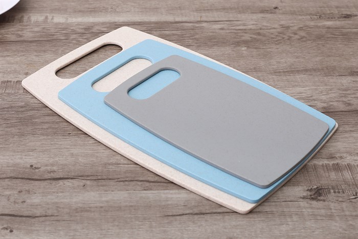 Bộ 3 thớt rơm lúa mì thái chữ nhật La Fonte 000945 Màu Nâu nhạt