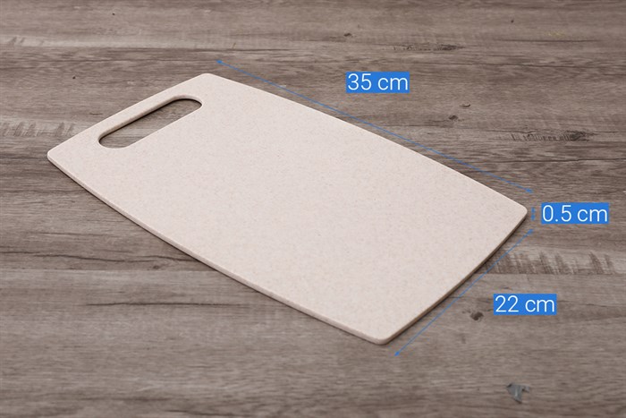 Bộ 3 thớt rơm lúa mì thái chữ nhật La Fonte 000945 Màu Nâu nhạt