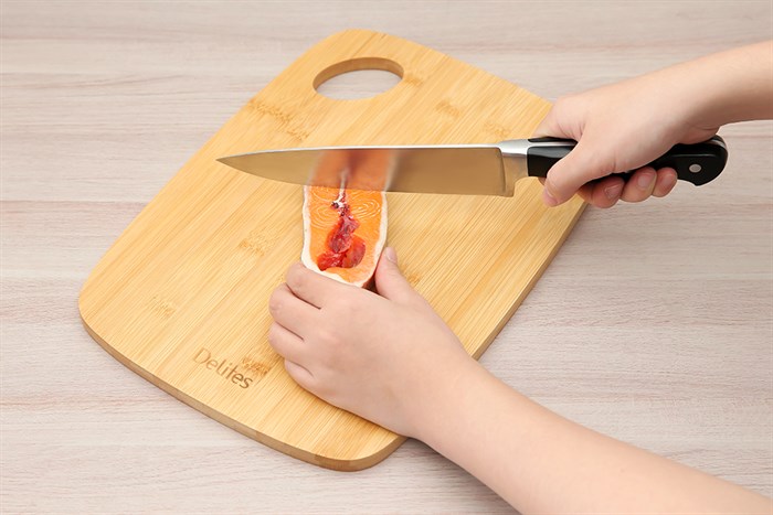 Thớt thái tre chữ nhật 33 x 24 cm Delites 19102401-3 Màu Nâu