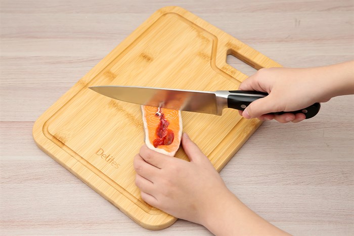 Thớt thái tre chữ nhật 32 x 25 cm Delites 19102501-2 Màu Nâu