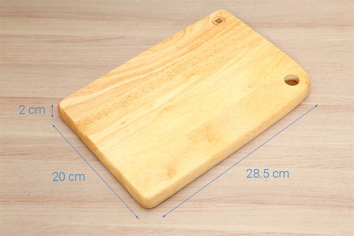 Thớt thái gỗ chữ nhật 28.5 x 20 cm Trường Sơn KA285 Màu Nâu