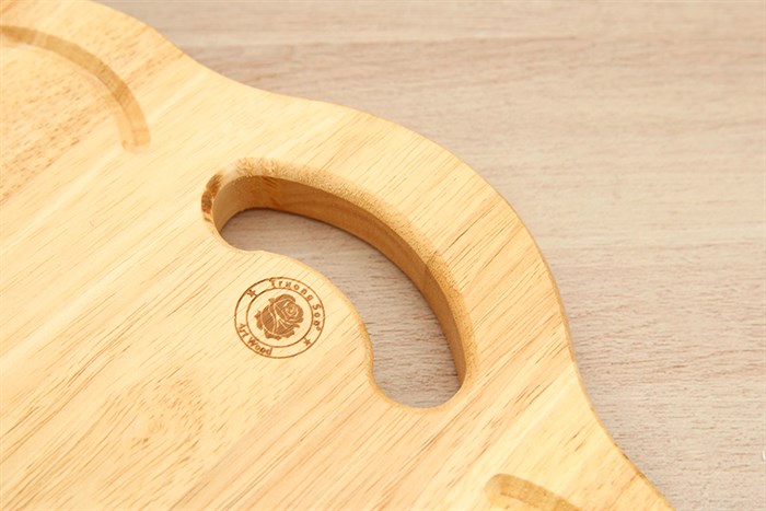 Thớt thái gỗ quả táo 32 cm Trường Sơn A32 Màu Nâu