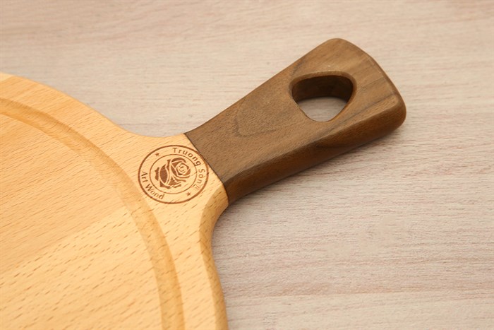 Thớt thái gỗ tròn 37 cm Trường Sơn T370 Màu Nâu