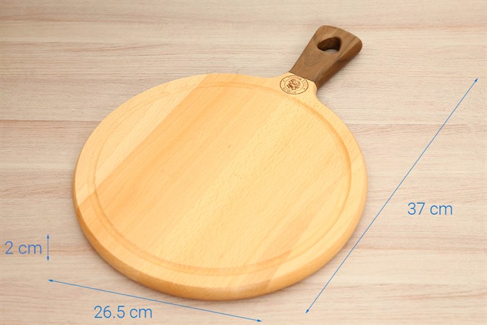 Thớt thái gỗ tròn 37 cm Trường Sơn T370 Màu Nâu
