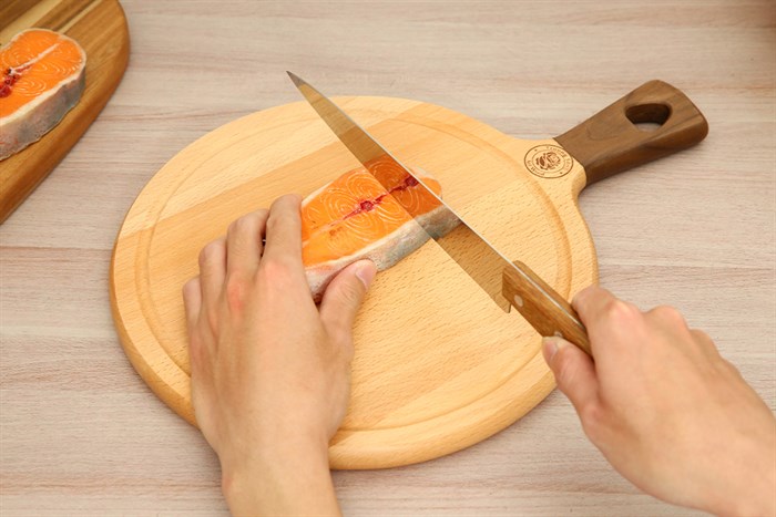 Thớt thái gỗ tròn 37 cm Trường Sơn T370 Màu Nâu