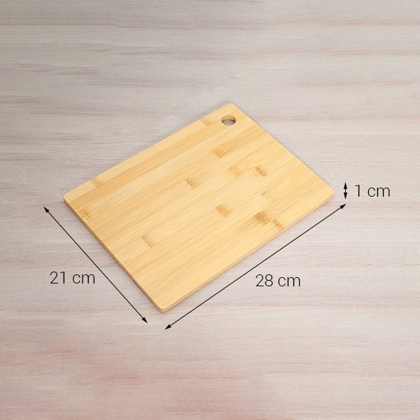 thớt tre thái chữ nhật 28 x 21 cm delites sc2801-nhat