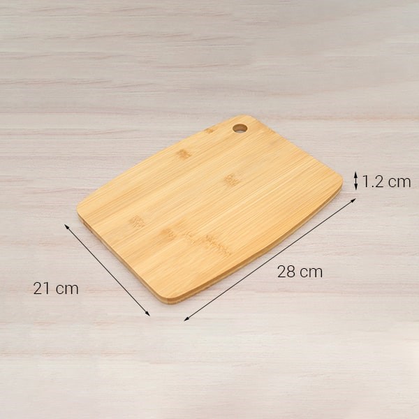 thớt tre thái chữ nhật 28 x 21 cm delites sc2812-nhat