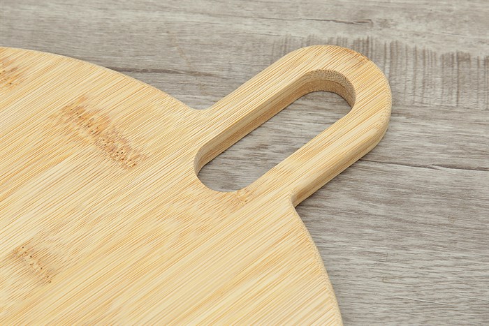 Thớt thái tre tròn 32 cm Delites BG21022 Màu Nâu