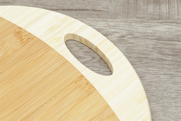 Thớt thái tre tròn 30 cm Delites BG20053 Màu Nâu