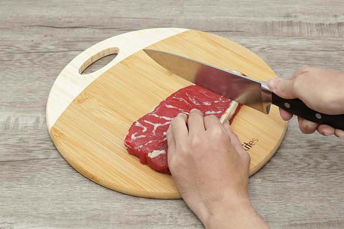 Thớt thái tre tròn 30 cm Delites BG20053 Màu Nâu