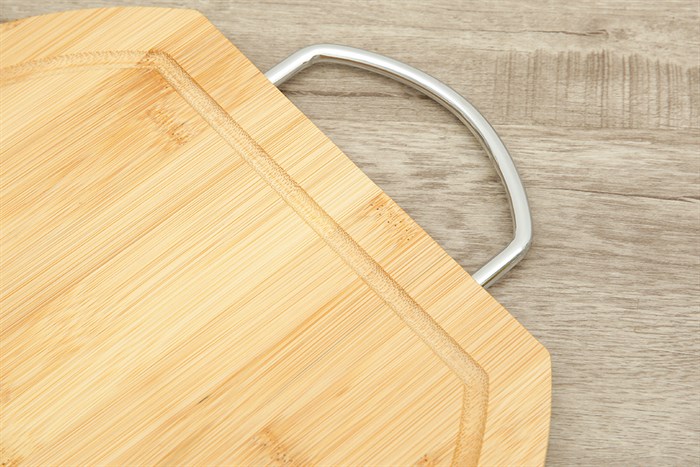 Thớt thái tre tròn 32 cm Delites BG30010 Màu Nâu