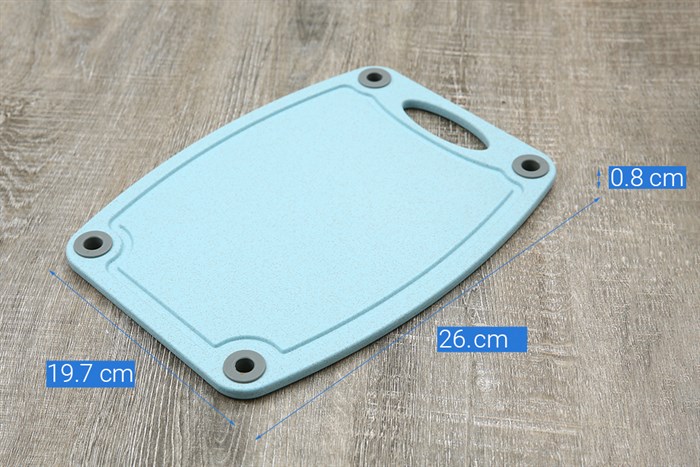 Thớt thái lúa mạch chữ nhật 26 x 19.7 cm Delites CF6524-1 Màu Xanh Dương