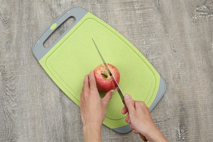 Thớt thái lúa mạch chữ nhật 41 x 25.5 cm Delites CF7160 Màu Xanh - Xám