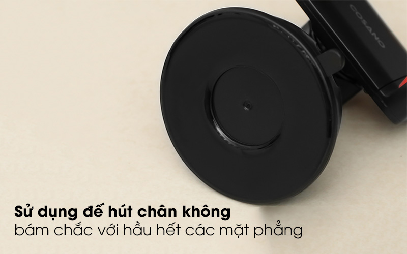 Sử dụng đế hút chân không bám chắc với hầu hết các mặt phẳng - Đế điện thoại trên xe Cosano PH-Z2 Đen Đỏ