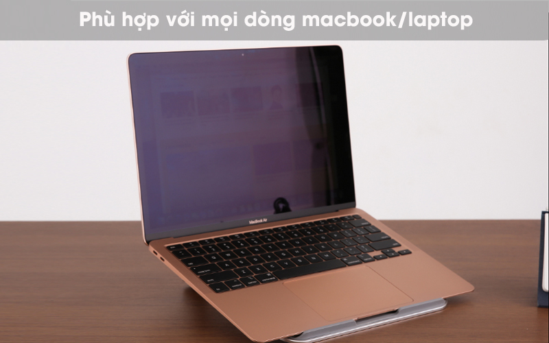 Đế Laptop JCPAL JCP6110 Nhôm Bạc - Thiết kế phù hợp với mọi dòng macbook/laptop