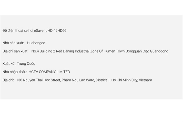 Đế điện thoại xe hơi eSaver JHD-49HD66 Màu Trắng - Xanh lá