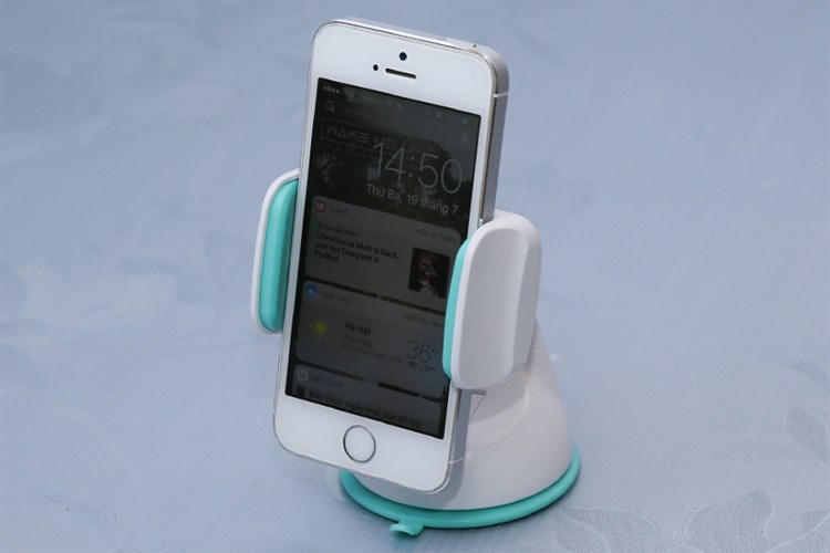 Đế điện thoại xe hơi eSaver JHD-49HD66 Màu Trắng - Xanh lá