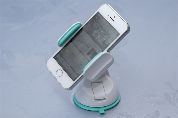 Đế điện thoại xe hơi eSaver JHD-49HD66 Màu Trắng - Xanh lá