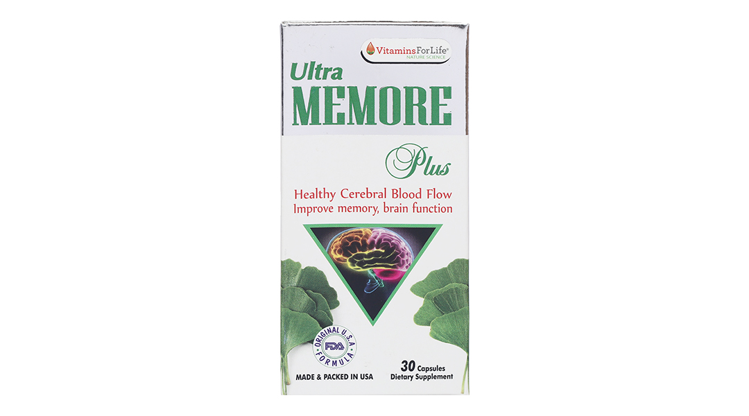 Ultra Memore Plus bổ não, cải thiện trí nhớ lọ 60 viên - 9