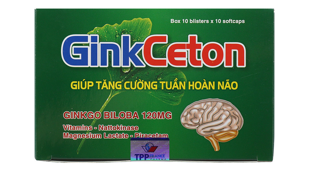 GinkCeton giúp tăng cường tuần hoàn não