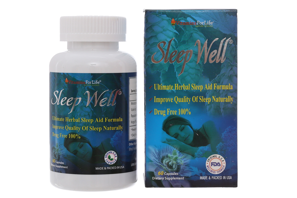 Sleep Well giúp ngủ ngon, giảm căng thẳng thần kinh