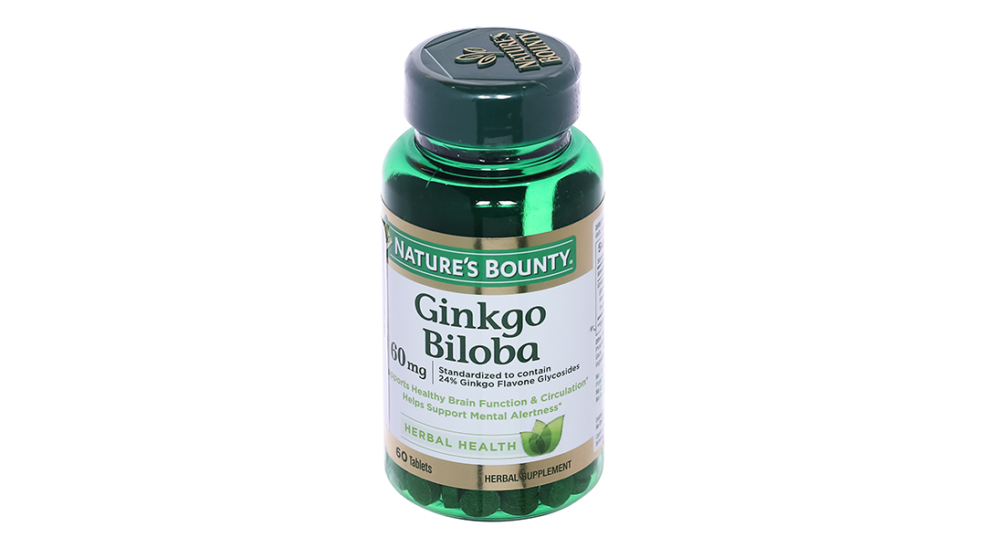 Nature's Bounty Ginkgo Biloba tăng tuần hoàn máu não