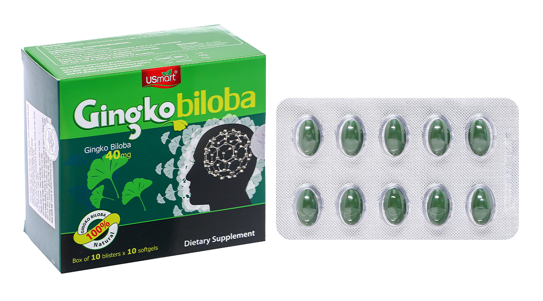 USmart Gingko biloba lưu thông máu, cải thiện trí nhớ