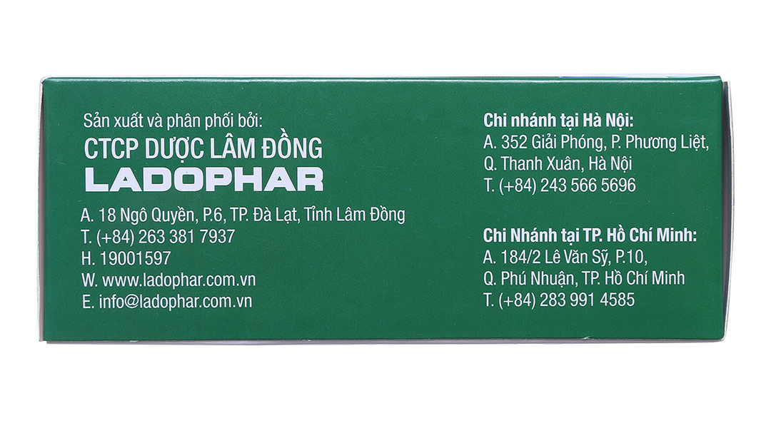 Ladophar Hoạt Huyết Dưỡng Não tăng cường tuần hoàn máu não