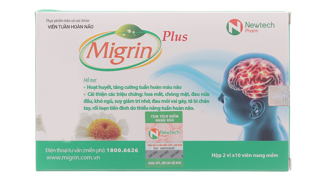 Hoạt huyết dưỡng não migrin có tác dụng gì và điều trị những triệu chứng gì?
