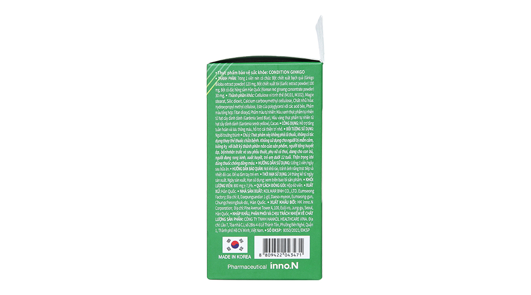 Condition Ginkgo hỗ trợ tuần hoàn não, lưu thông máu