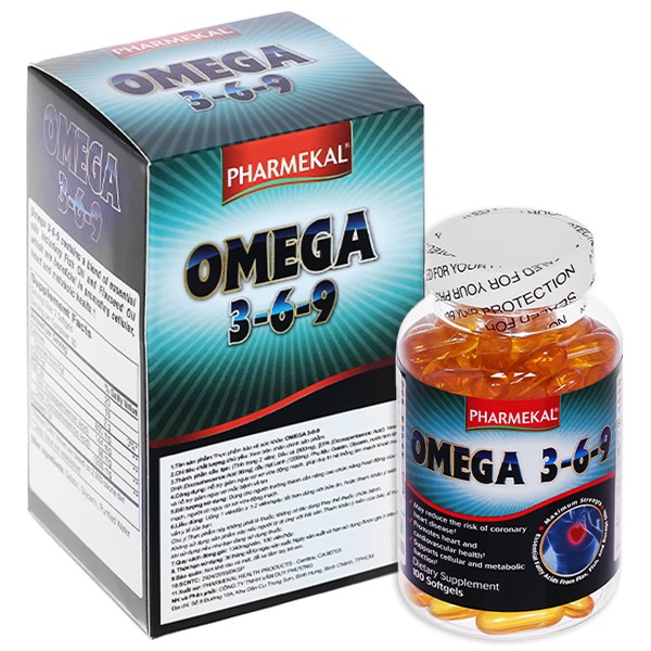 Dầu cá Pharmekal Omega 3-6-9 ngừa xơ vữa động mạch chai 100 viên - 01/2024  | nhathuocankhang.com