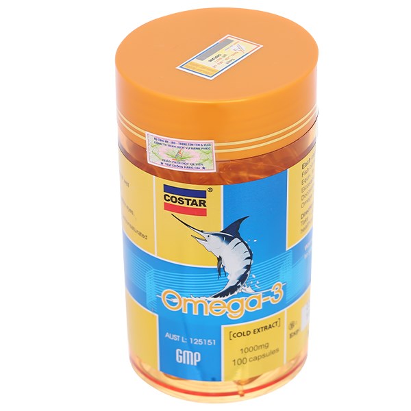 Dầu cá Costar Omega-3 hỗ trợ giảm mỡ máu, tốt cho tim mạch