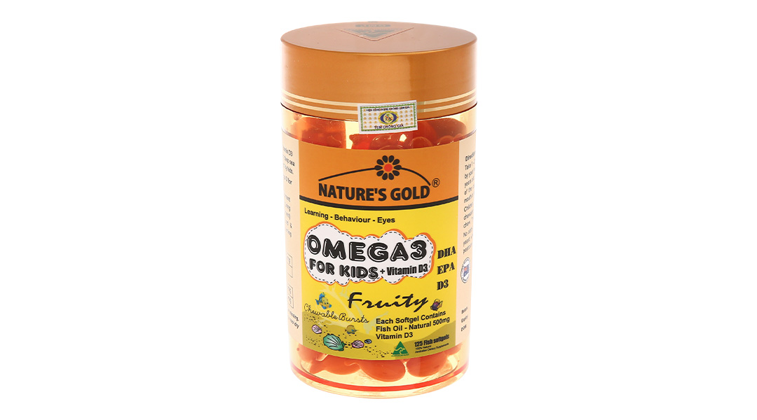 Nature's Gold Omega 3 cho bé khỏe, cao, thông minh hơn