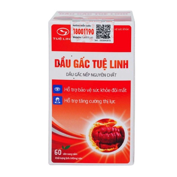 Dầu Gấc Tuệ Linh lọ 60 viên