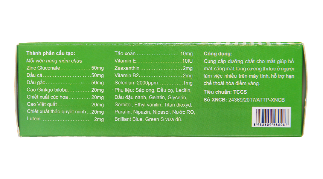 Cvin Eyes bổ mắt, hạn chế thoái hóa điểm vàng