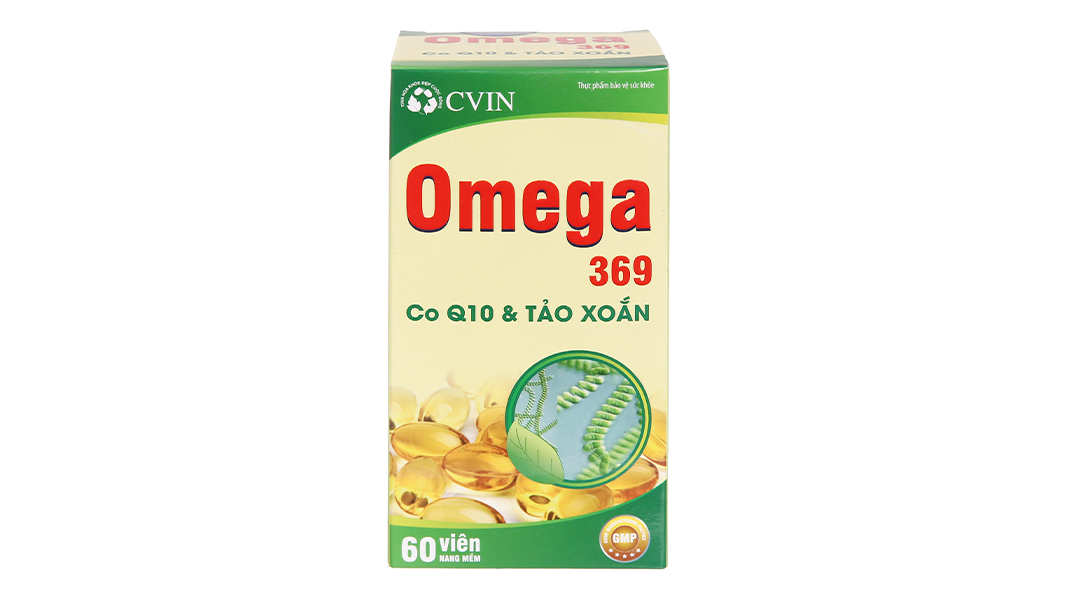 Cvin Omega 369 CoQ10 & Tảo xoắn tăng thị lực, tốt cho tim