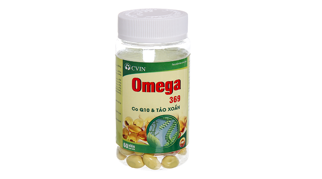 Cvin Omega 369 CoQ10 & Tảo xoắn tăng thị lực, tốt cho tim