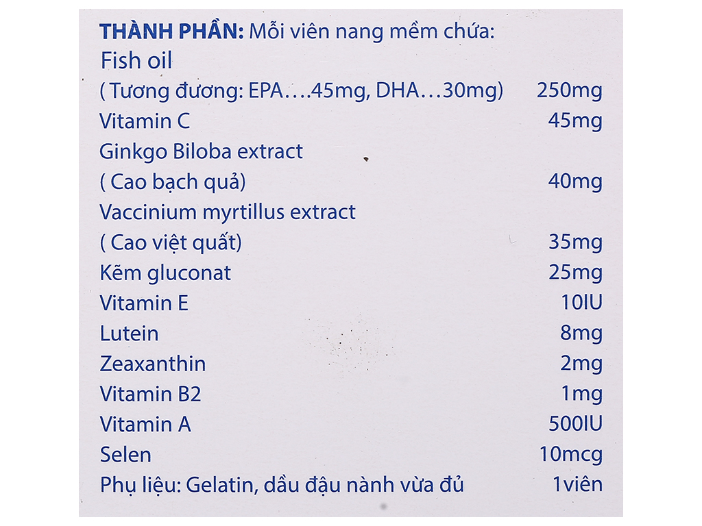 Công dụng của thuốc bổ mắt Eyematin