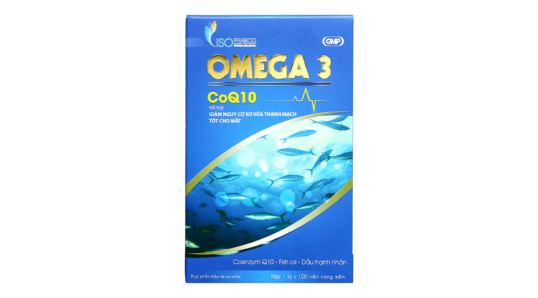 IsoPharco Omega 3 CoQ10 đẹp da, tốt cho mắt